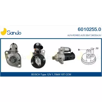 Démarreur SANDO OEM 02M911023P
