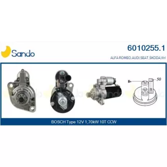 Démarreur SANDO OEM 02M911023P