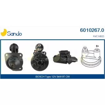 Démarreur SANDO OEM 4712894