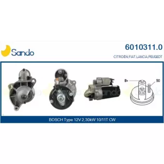 Démarreur SANDO OEM 9646972280