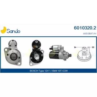 Démarreur SANDO OEM 02M911023