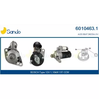 Démarreur SANDO OEM 02Z911023RX