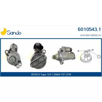Démarreur SANDO OEM 02M911021G