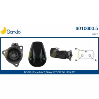 Démarreur SANDO OEM 4732242