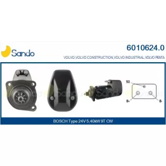 Démarreur SANDO OEM 881683