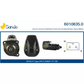 Démarreur SANDO OEM 881684