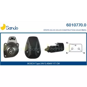 Démarreur SANDO OEM 6000733