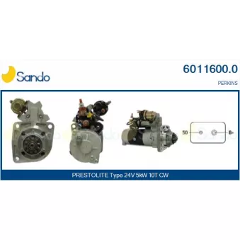 Démarreur SANDO OEM 2873306