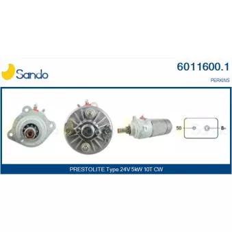 Démarreur SANDO OEM 2873306