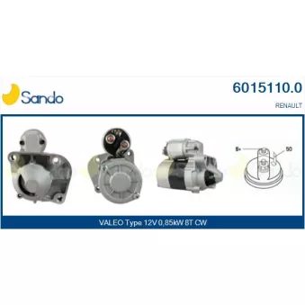 Démarreur SANDO OEM 7711134530