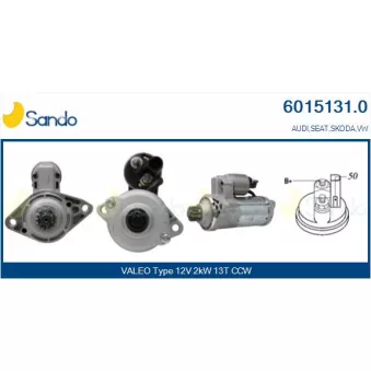 Démarreur SANDO OEM 02E911023T