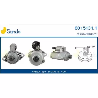 Démarreur SANDO OEM 02E911023T