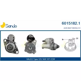 Démarreur SANDO OEM 02T911023M