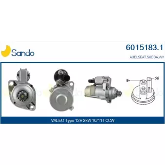 Démarreur SANDO OEM 02M911023P