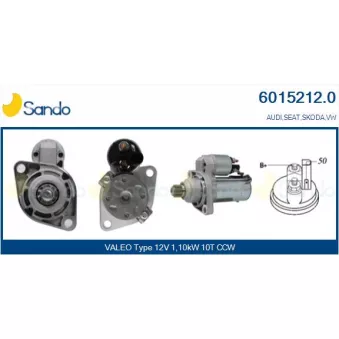 Démarreur SANDO OEM 02M911023G
