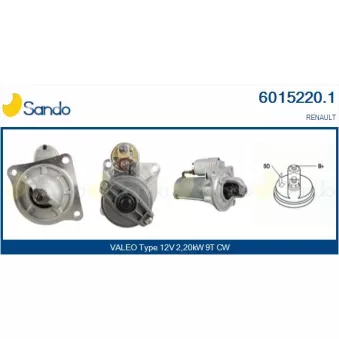 Démarreur SANDO OEM 7701381647