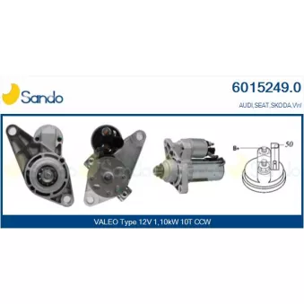 Démarreur SANDO OEM 02T911023RX