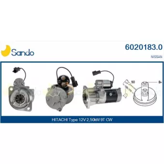Démarreur SANDO OEM S13551