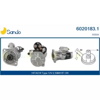 Démarreur SANDO OEM S13551