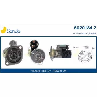 Démarreur SANDO OEM 5811000480