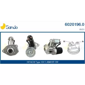 Démarreur SANDO 6020196.0