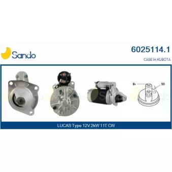 Démarreur SANDO OEM 1015181M91