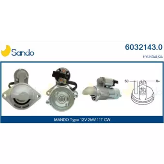 Démarreur SANDO OEM 361002F000