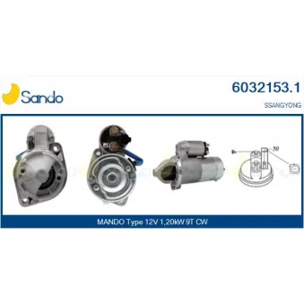 Démarreur SANDO OEM 1611513301