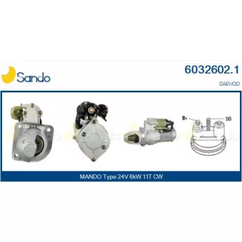 Démarreur SANDO OEM 65262017049