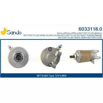 Démarreur SANDO 6033118.0