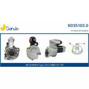 Démarreur SANDO OEM MD164978