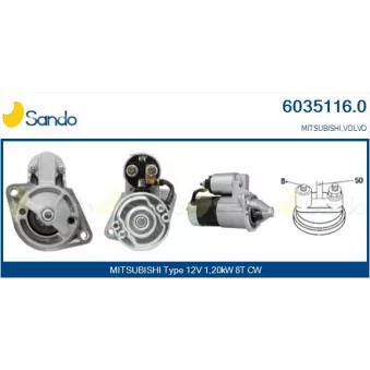 Démarreur SANDO OEM MD332022
