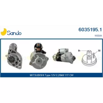 Démarreur SANDO OEM 23300EB30B