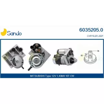 Démarreur SANDO OEM 56041013AB