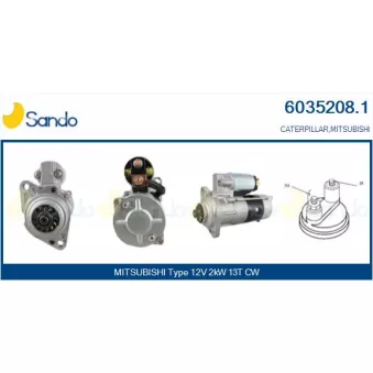 Démarreur SANDO OEM 31A6600102