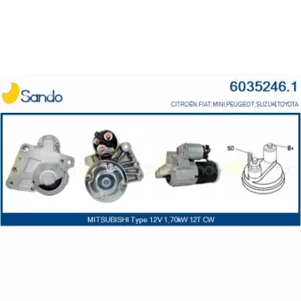 Démarreur SANDO OEM M000T22472AM
