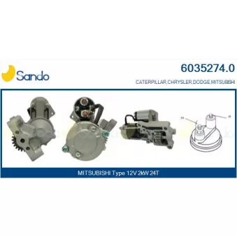 Démarreur SANDO OEM M001T93271ZC