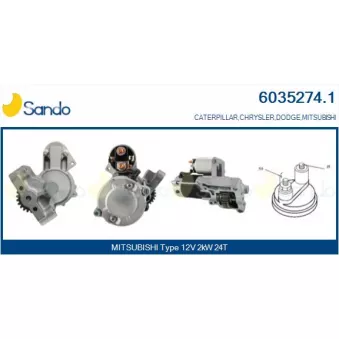 Démarreur SANDO OEM M001T93271ZC