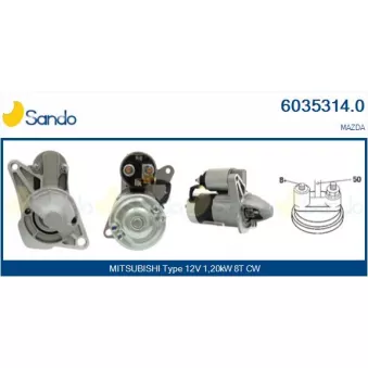 Démarreur SANDO OEM M0T82281