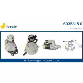 Démarreur SANDO 6035315.0