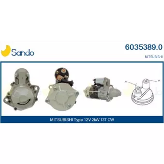 Démarreur SANDO OEM M2T86971ZT