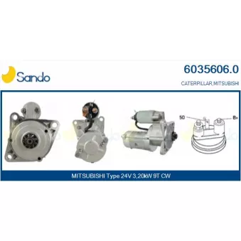 Démarreur SANDO OEM ME017004