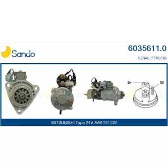 Démarreur SANDO OEM M9T80072AM