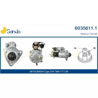 Démarreur SANDO OEM M9T80072AM