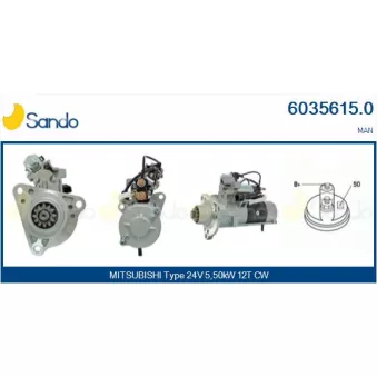 Démarreur SANDO OEM m009t61971zz9