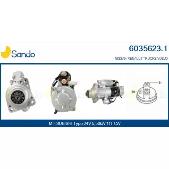Démarreur SANDO 6035623.1