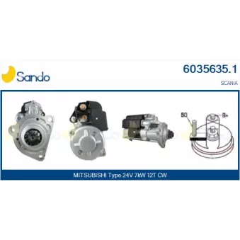 Démarreur SANDO 6035635.1
