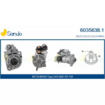 Démarreur SANDO 6035638.1