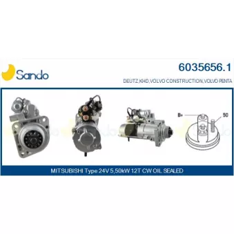 Démarreur SANDO 6035656.1