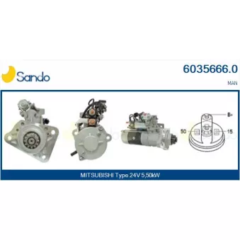 Démarreur SANDO OEM M9T65571AM